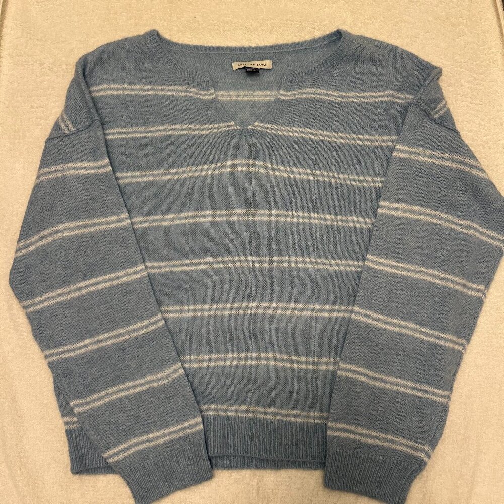American Eagel Striped Sweater